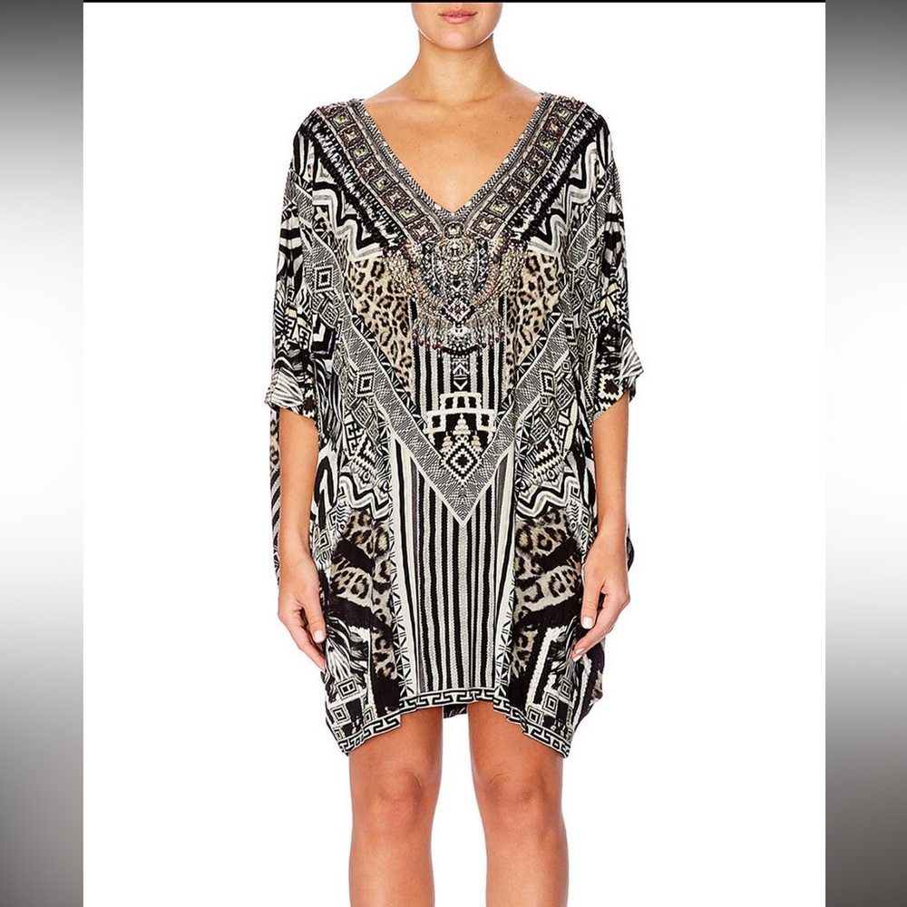 Camilla Tribal Theory Bat Sleeve Dress